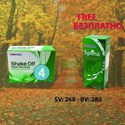 Promotion 4 Shake off - Free 1 Splina liquid chlorophyll