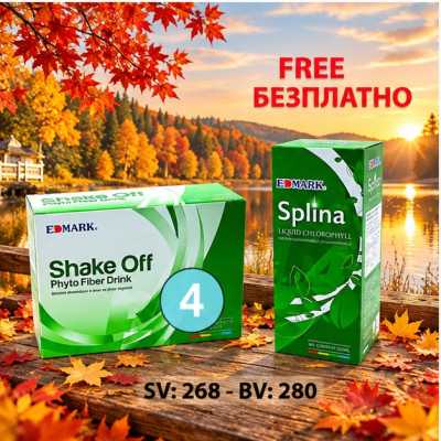 Promotion 4 Shake off - Free 1 Splina liquid chlorophyll